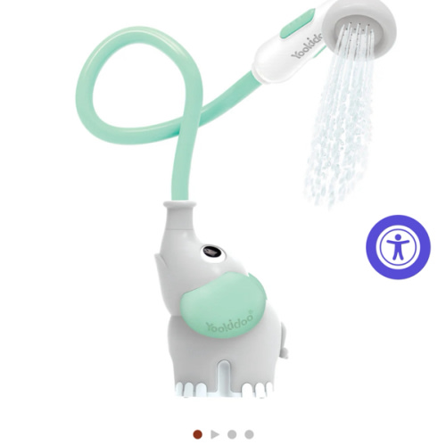 Elephant Baby Bath Shower Head | Yookidoo Newborn Toys in Tub Or Sink