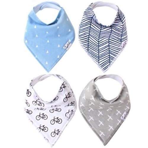 Baby Bandana Drool Bibs 4 Pack for Boys "Cruise Set"