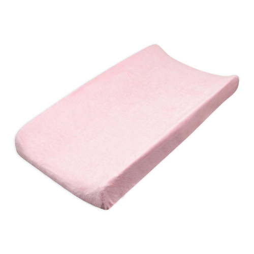 Organic Cotton Baby Terry Changing Pad Cover - Light Pink