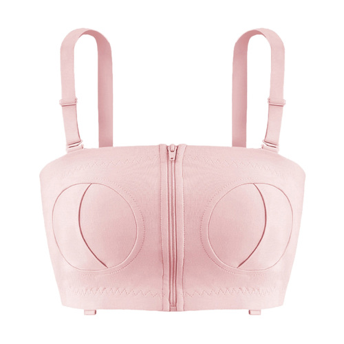 Hands Free Pumping Bra Adjustable Cotton Pump Bra No Steel Ring Nursing Bra