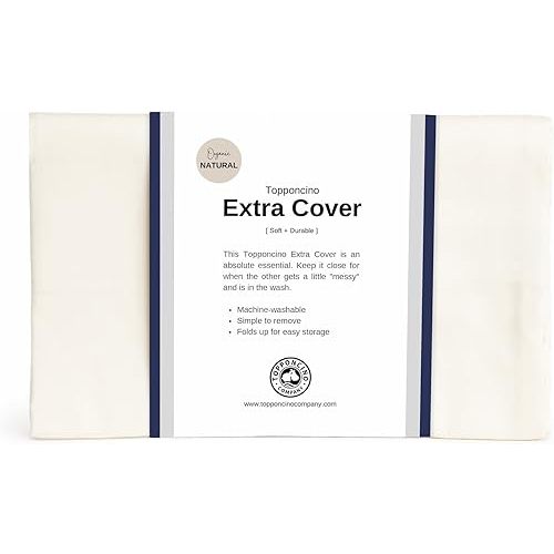Organic Topponcino Extra Cover | The Insert Sold Separately | Fits All Topponcinos from The 100% Organic Cotton | Machine Washable (Natural)