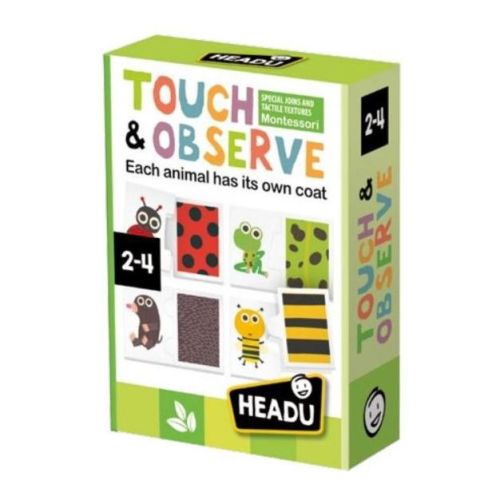 Headu Touch & Observe, Includes 9 Puzzle Pieces, Ages 2-4