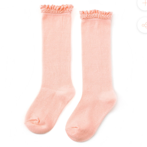 Lace Top Knit Knee Highs