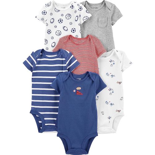 Simple Joys by Carter's Baby Boys' 6-Pack Short-Sleeve Bodysuit