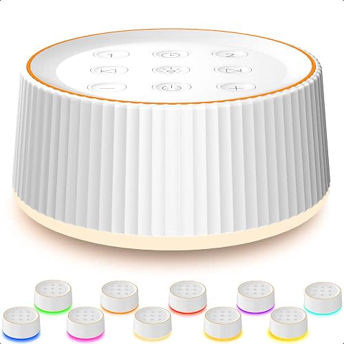 BGOVERSS White Noise Machine with Night Light for Sleeping