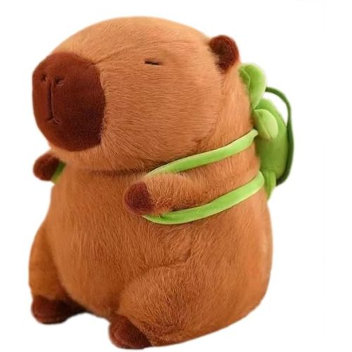 FUNKY STORE Capybara Plush Toy 9.8In - Adorable Capybara Stuffed Animal for Kids & Adults, Cute Animal Lovers Gift, Soft Home Decor & Stress Relief Cuddle Toy (Turtle)
