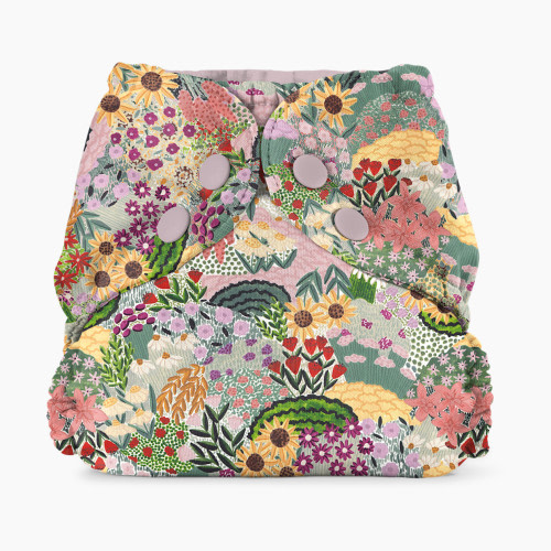 Esembly Recycled Diaper Cover (Outer) + Swim Diaper - Botanic Garden, Size 1 (7-17 Lbs)