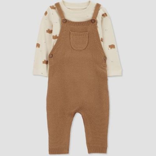 Carter's Just One You® Baby Boys' Bear Undershirt & Bottom Set - Brown Newborn