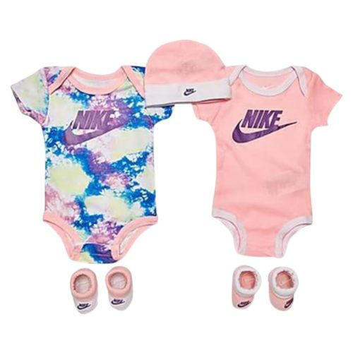 Nike 5Pc Aop Tie Dye Set Infant/Toddler Clothing Set Size 0-6M, Color: Arctic Punch-Pink (NN0794682)