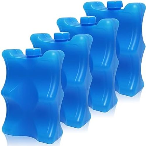 4 Pack Reusable Ice Pack for Breastmilk Storage, Bottle Ice Packs for Breastfeeding Working Mom
