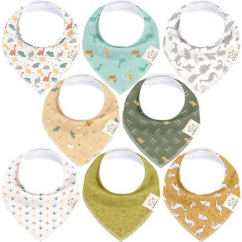 8-Pack Organic Bandana Bibs