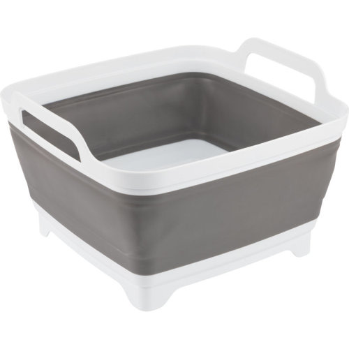 Wakeman Outdoors 9L Collapsible Wash Basin, Dish Rack, Gray | Wayfair