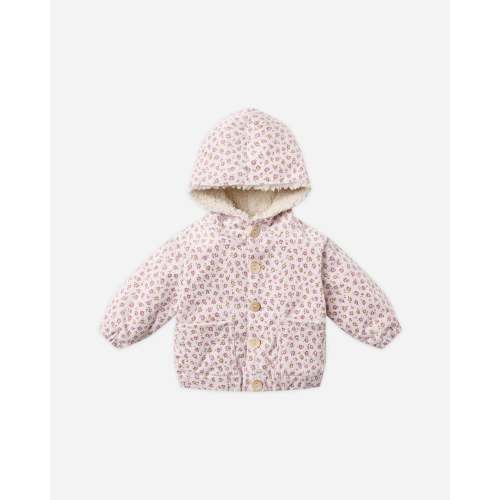 Corduroy Hooded Jacket Wildflowers