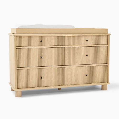Elora 6-Drawer Wide Dresser with Removable Topper (56")