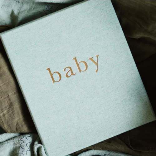 My First Year Baby Journal - Seafoam - Write To Me US