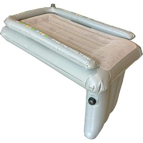 Self-Inflating Sky Bunk Inflatable Airplane Bed for Children – Compact, Lightweight, Adjustable Comfort with Built-in Pump – Safe, Durable, Perfect for Ages 0-5