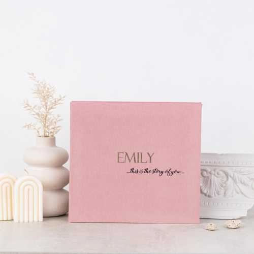 First 5 Year Baby Memory Book, Personalized Baby Milestone book, Modern Baby Shower Gift, 5 Years Baby Book, New Mom Gift, Baby Keepsake box