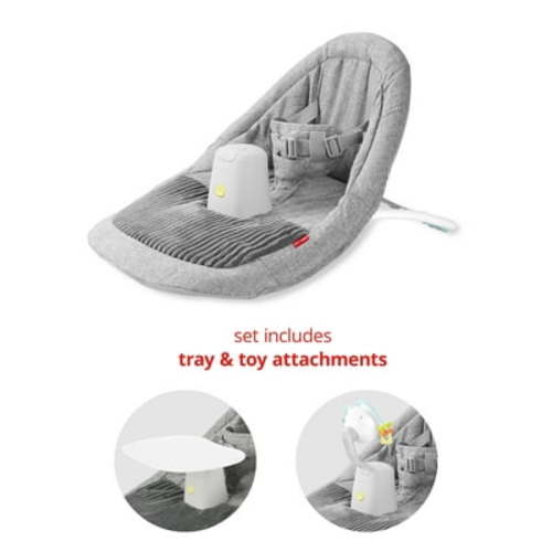 Skip Hop Baby Ergonomic Activity Floor Seat for Upright Sitting Lightweight and Travel-Friendly Silver Lining Cloud Grey Age 0+