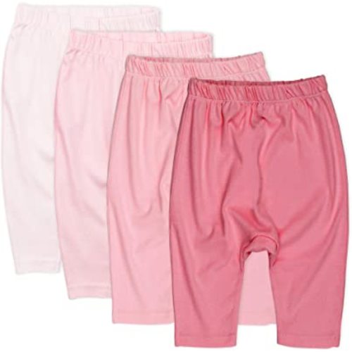 HonestBaby Multipack Harem Pants Roomy Fit Pull on Bottoms 100% Organic Cotton for Infant Baby Boys, Girls, Unisex