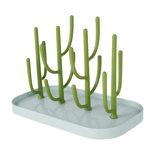 Baby Essentials,Bottle Drying Rack,Baby Bottle Drying Rack,Drying Rack for Kitchen Counter,Detachable Bottle Dryer Holder with Base.for Nipples,Cups,Pump Parts and Accessories(Green)
