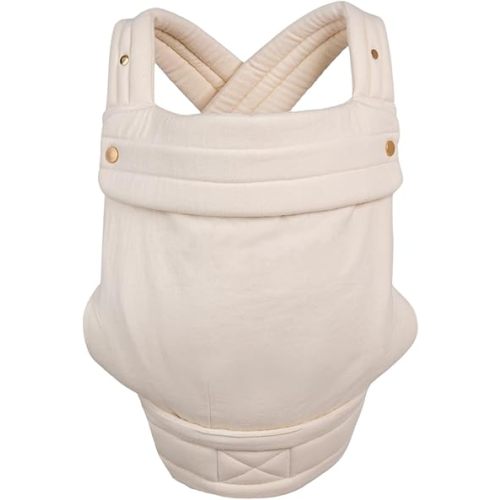 Monarch Ergonomic Baby Carrier - Premium Cotton Soft Structured Infant Carrier with Hip Healthy Design, 3 Carry Positions for Newborn to Toddler (7-35lbs), Breathable (Ivory)