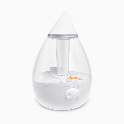 Crane Drop Ultrasonic Cool Mist Humidifier - 1 Gallon - White/Clear