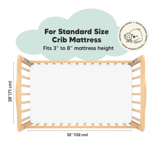 2-pack Cotton Fitted Crib Sheet Set