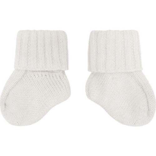 Ecru Organic Cotton Knit BootiesWhite - Vild House of Little | Maisonette