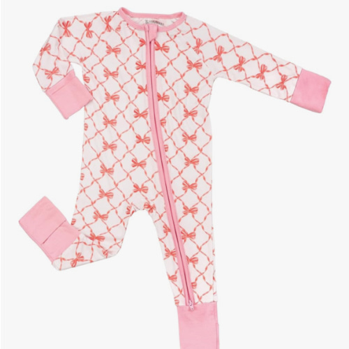 LollyBanks Baby Pajamas, 2-Way Zipper Romper, 95% Viscose Made from Bamboo and 5% Spandex, Baby Sleepers