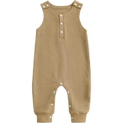 Kuriozud Newborn Infant Unisex Baby Boy Girl Clothes Button Romper Jumpsuit Basic One Piece Outfits