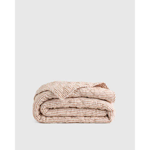 European Linen Stripe Quilt