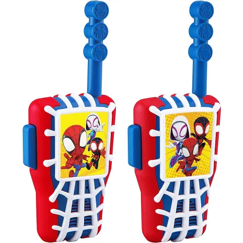 eKids Spidey and His Amazing Friends Toy Walkie Talkies for Kids, Indoor and Outdoor Toys for Kids and Fans of Spiderman Toys for Boys