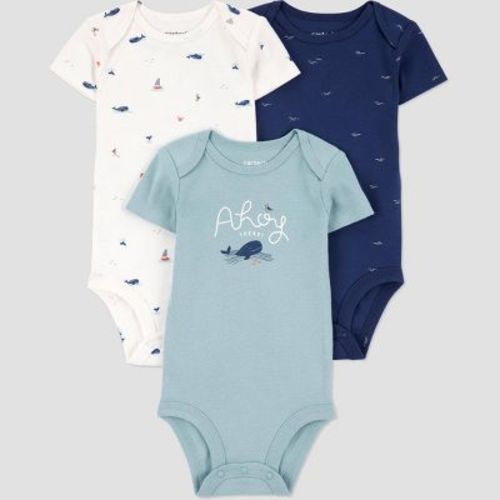 Carter's Just One You®️ Baby Boys' 3pk Bodysuit - Gray Newborn