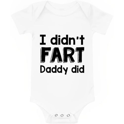 Viuluti Daddy Onesie for Baby Funny Cute Infant One-piece Outfits Advanced Cotton Newborn Bodysuits Clothes