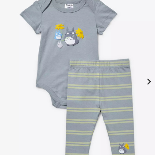 Studio Ghibli My Neighbor Totoro Floral Totoro Infant One-Piece & Pants Set - BoxLunch Exclusive | BoxLunch