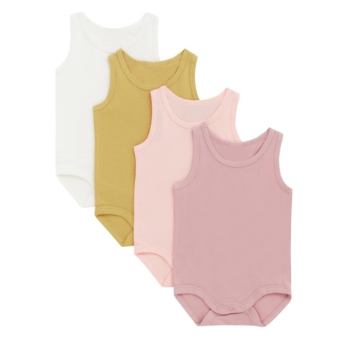 Bonds Everyday Singletsuit 4 Pack | Baby Baby Bodysuit | BWCMA