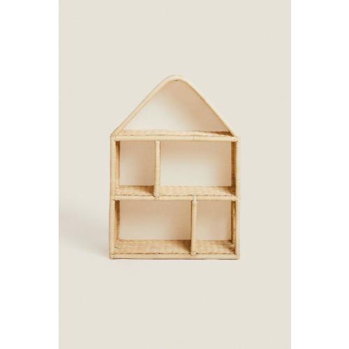 CHILDREN’S RATTAN HOUSE SHELVING UNIT