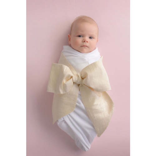 Bow Swaddle ® - Pearl Strand Silk