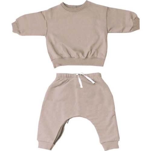 Baby's Bamboo Fleece Jogsuit, Sunset - günamüna | Maisonette
