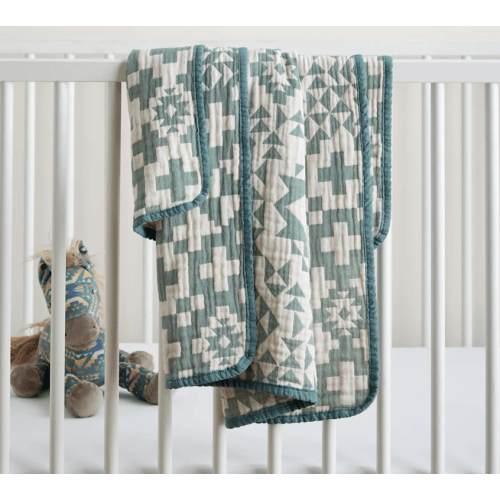 BLUE RIDGE ORGANIC COTTON BABY BLANKET