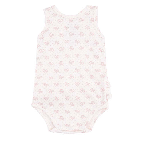 Rib Ruffle Tank Bubble, Vintage Mini Bows