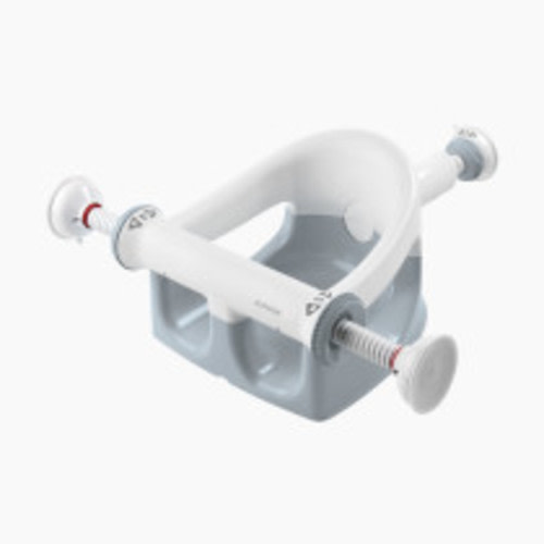 Ingenuity My Bath Seat for Sit-Up Baby Bathing, Sure & Secure Suction Cups, ASTM Safety Tested & Approved, Backrest for Assisted Sitting, Easy Setup & Storage, Gray