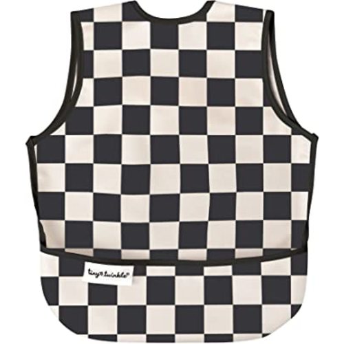 Tiny Twinkle Mess Proof Baby Bib - Waterproof Toddler and Baby Apron Bib - Machine Washable - PFAS and BPA Free