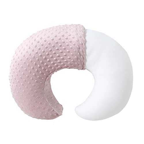 Baby Nursing Pillow and Body Positioner with Premium Slipcover for Breastfeeding for Baby Boys and Girls, Feeding Pillow with Breathable Comfortable Pillowcase (Sepia Rose)