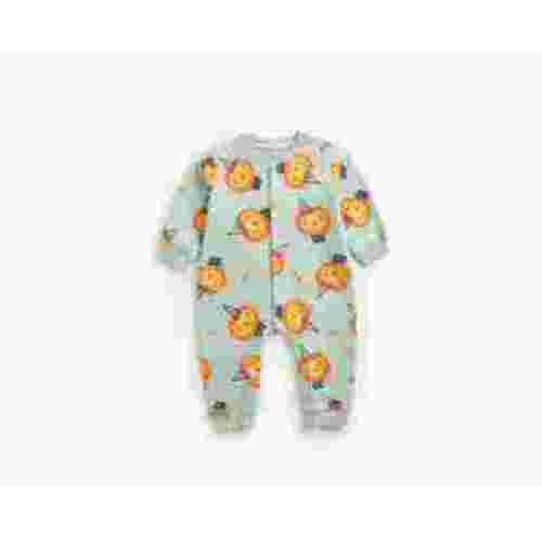 Rciityk Newborn Baby Jumpsuit Rompers Baby Girls Boys Cute Printed Crewneck Jumpsuits Unisex Infant Long Sleeve Button Up Pajamas Bodysuit - Fall/Winter Savings Clearance