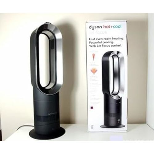 Dyson Hot + Cool Jet Focus AM09 Fan Heater, Black/Nickel