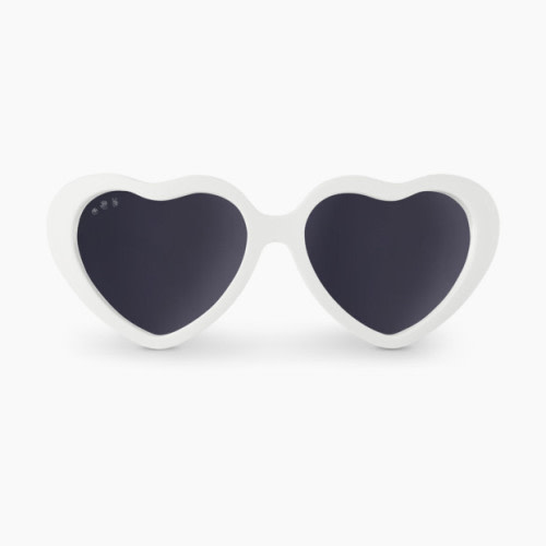 Roshambo Baby Heart Polarized Baby Shades - White, 0-24 M