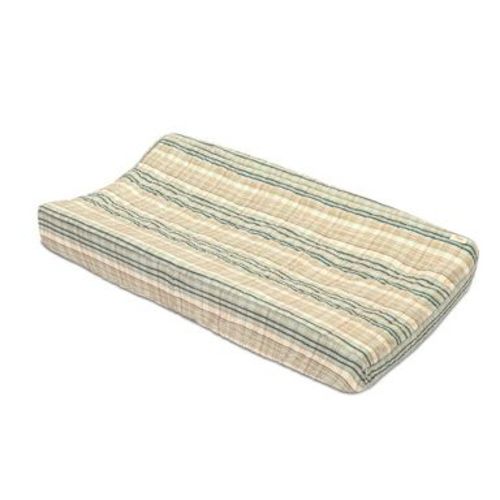 Crane Baby Cotton Quilted Plaid Change Pad Cover - Charlie Farmhouse