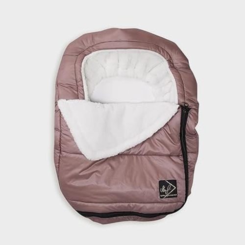 Allyson Felix + GoldBug Deluxe Car Seat Cover for Infants & Babies - Dusty Rose