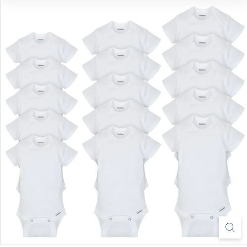 Grow-With-Me White Onesies® Bodysuits 15-Pack | Gerber Childrenswear